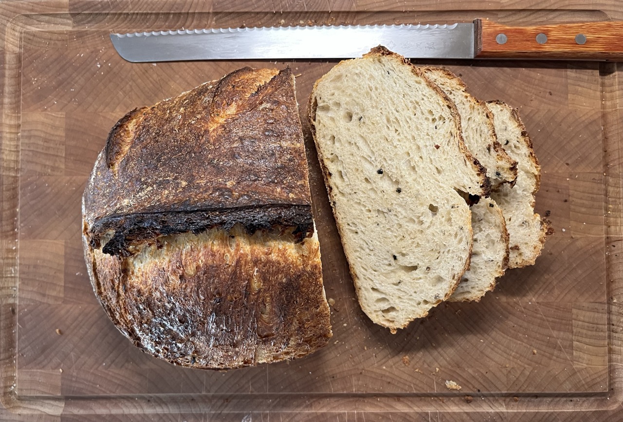 Pepper Parmesan Sourdough